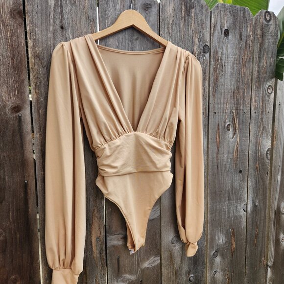 Amazon Tops - Plunge Bodysuit